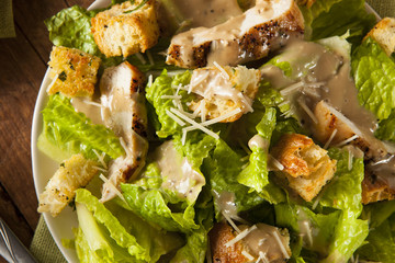 Healthy Grilled Chicken Caesar Salad