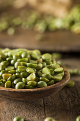 Raw Organic Green Split Peas