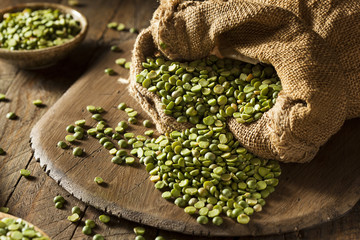 Raw Organic Green Split Peas