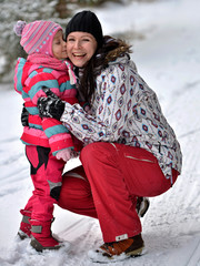 Family sledding