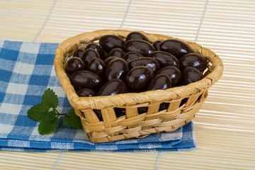 Almond in chocolate