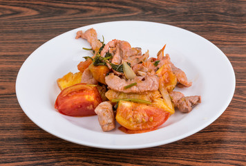 Pork and pineapple salad
