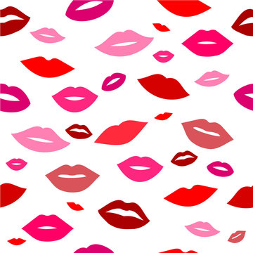 Lips pattern vector