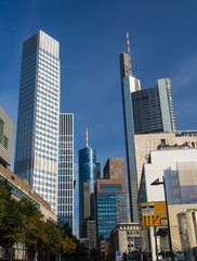 Obraz premium W centrum Frankfurtu w Niemczech