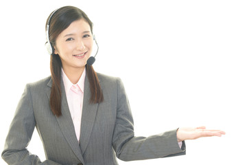 笑顔のオペレーター
