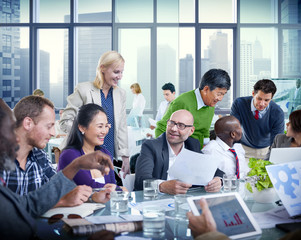 Business People Team Teamwork Cooperation Occupation Partnership