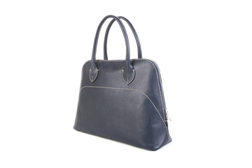 Naklejka premium Blue Leather Handbag
