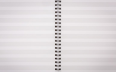 Paper for musical notes