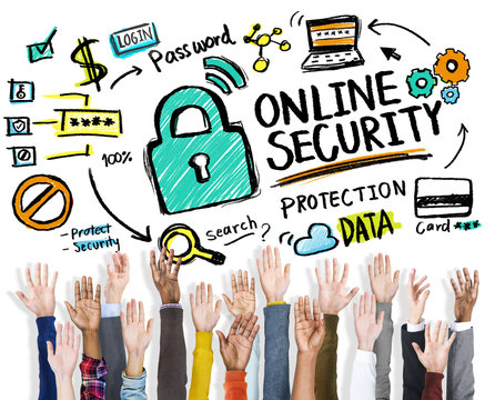 Online Security Protection Internet Safety Hands Volunteer