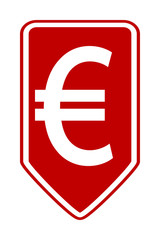 Obraz premium Euro button.