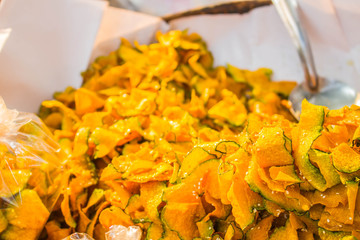 Fried pumpkin dessert