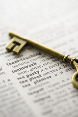 Business success key concept vision