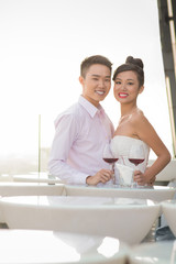 Happy young Vietnamese couple