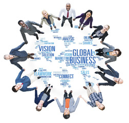 Fototapeta na wymiar Global Business World Commercial Business People Concept