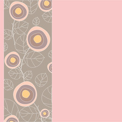 abstract rose pattern. vector illustration
