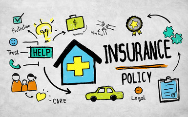 Insurance Policy Benefits Management Safety Concept