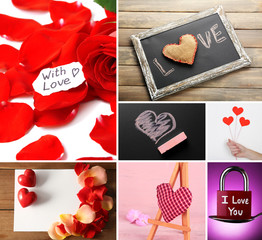 Valentine's Day photo collage