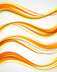 Abstract curved lines background. Template brochure design