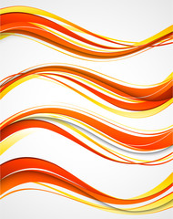 Abstract curved lines background. Template brochure design