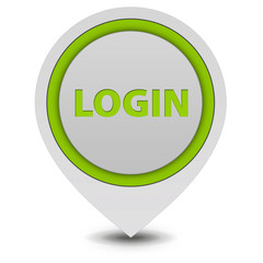 login pointer icon on white background