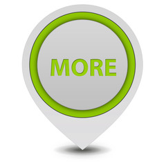 More pointer icon on white background