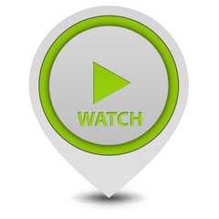 watch pointer icon on white background