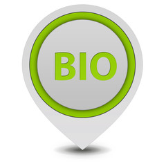 Bio pointer icon on white background