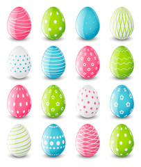 Set of color Easter eggs