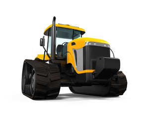 Fototapeta premium Track Tractor Isolated