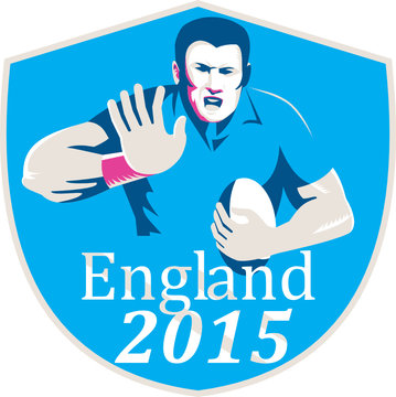 Rugby Player Fending England 2015 Shield