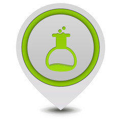 Chemist pointer icon on white background