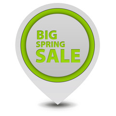 Spring sale pointer icon on white background