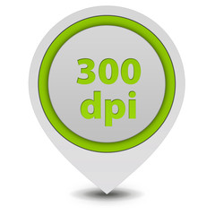 300 dpi pointer icon on white background