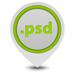 .psd pointer icon on white background