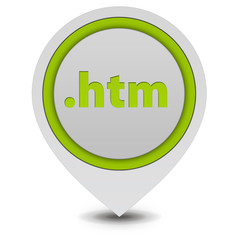 .htm pointer icon on white background