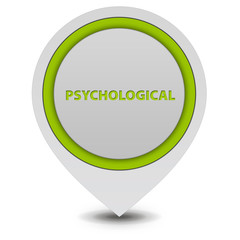 Psychological pointer icon on white background