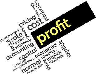 word cloud - profit