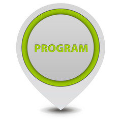 Program pointer icon on white background