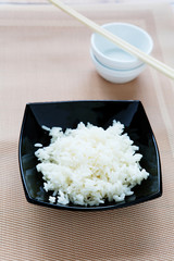 white boiled rice