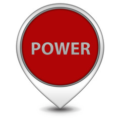 power pointer icon on white background