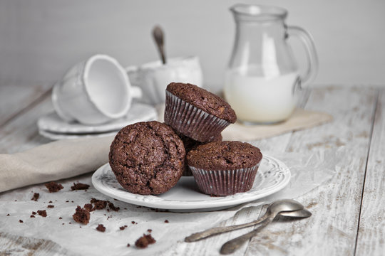 Chocolate Banana Muffins