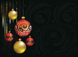Red and Gold Christmas Balls