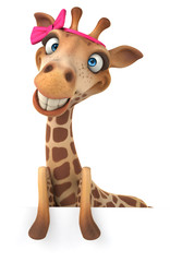 Fun giraffe