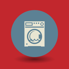 Washing machine symbol, vector