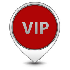 Vip pointer icon on white background