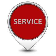 Service pointer icon on white background