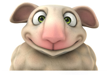 Naklejka premium Fun sheep