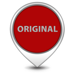 Original pointer icon on white background