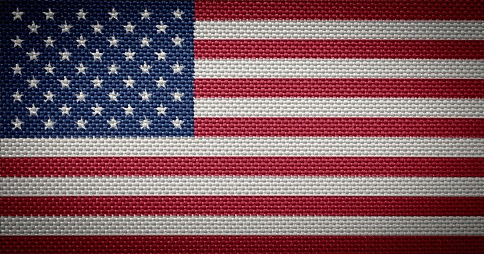 American fabric flags