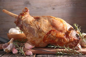 roast lamb leg © M.studio